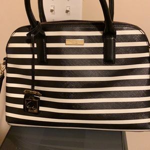 Striped Kate spade purse